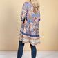 Tunic Style Dress in Blue and Orange Paisley