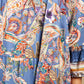 Tunic Style Dress in Blue and Orange Paisley