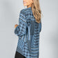 Hounds Tooth Blouse in Blue Mix