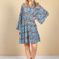 Groovy Blue Print Dress