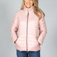 QUILTED COAT IN ROSE