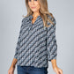 Geometric Pattern Blouse