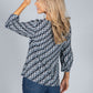 Geometric Pattern Blouse