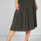 Ribane pleated skirt