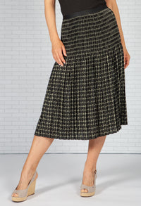 Ribane pleated skirt