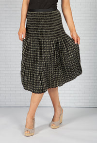 Ribane pleated skirt