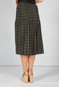 Ribane pleated skirt