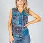 Sea Blue Paisley Vest