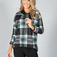 Bottle Green Tartan Print Jumper