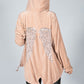 PAMELA SCOTT BLUSH VELVET OPEN HOODIE