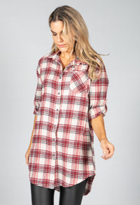 Port Red Check Shirt