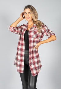 Port Red Check Shirt