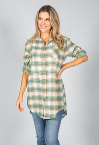 Soft Moss Check Shirt