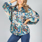 Groovy Paisley Print Shirt in Navy