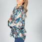 Groovy Paisley Print Shirt in Navy