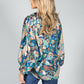 Groovy Paisley Print Shirt in Navy