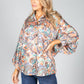 Groovy Paisley Print Shirt in Soft Beige