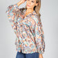 Groovy Paisley Print Shirt in Soft Beige