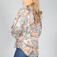 Groovy Paisley Print Shirt in Soft Beige