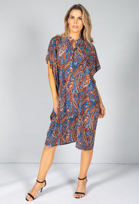 Paisley Print Midi Dress-1