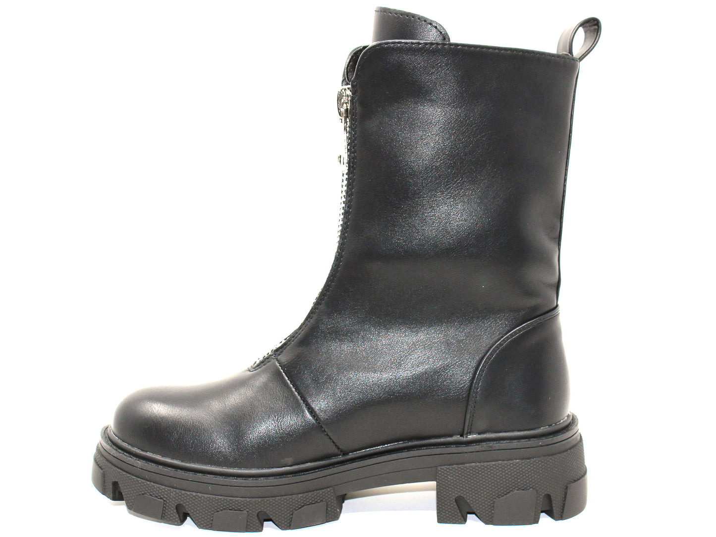 Black Rugged Ankle Boot-1