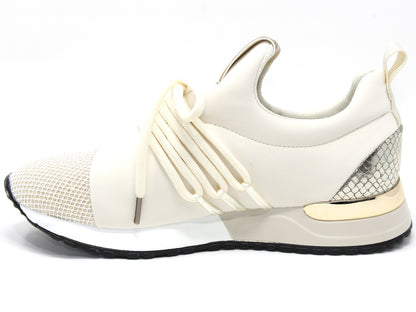 Cream slip on trainer