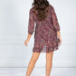 Port Paisley Print Ruffle Dress