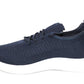 Navy Pull-on elasticated Trainer