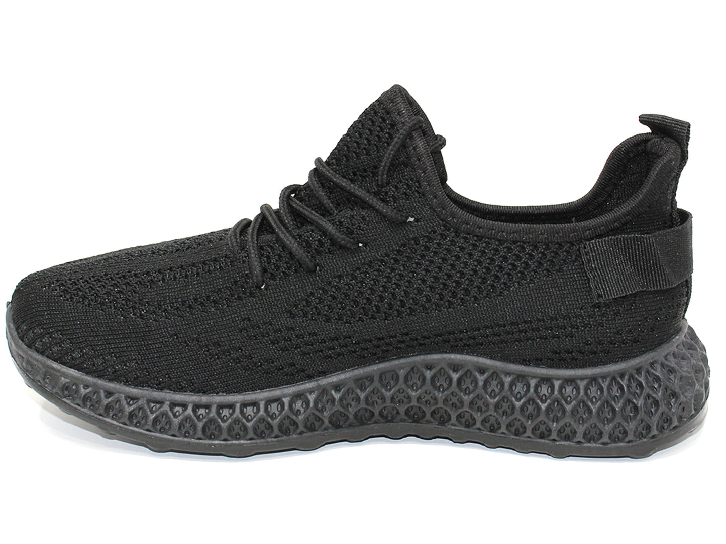 Black Pull-on elasticated Trainer