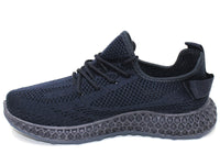 Navy Pull-on elasticated Trainer-1