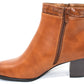 Classic look camel Ankle Boot