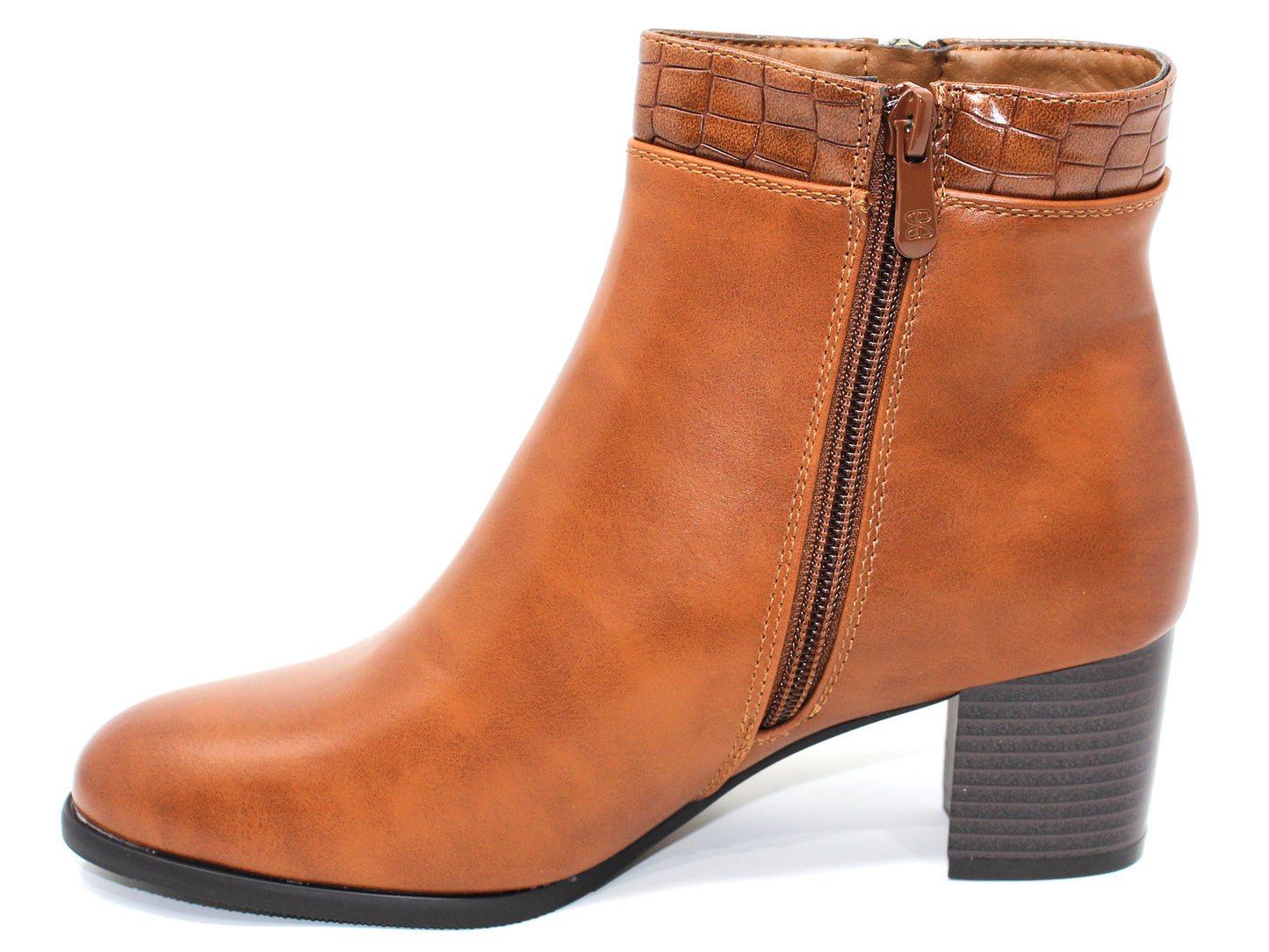 Classic look camel Ankle Boot