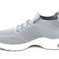 Grey Pull-on Elasticated Trainer