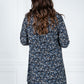 PAMELA SCOTT BLUE FLORAL SHIRT DRESS