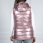 Pearlescent Padded Gilet in Galactic Purple