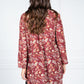 PAMELA SCOTT PAISLEY PRINT SHIRT DRESS IN WINE