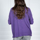 Cosy Knit Pullover in Royal Purple