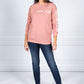 NEW YORK VARSITY CREW NECK JUMPER IN BLUSH