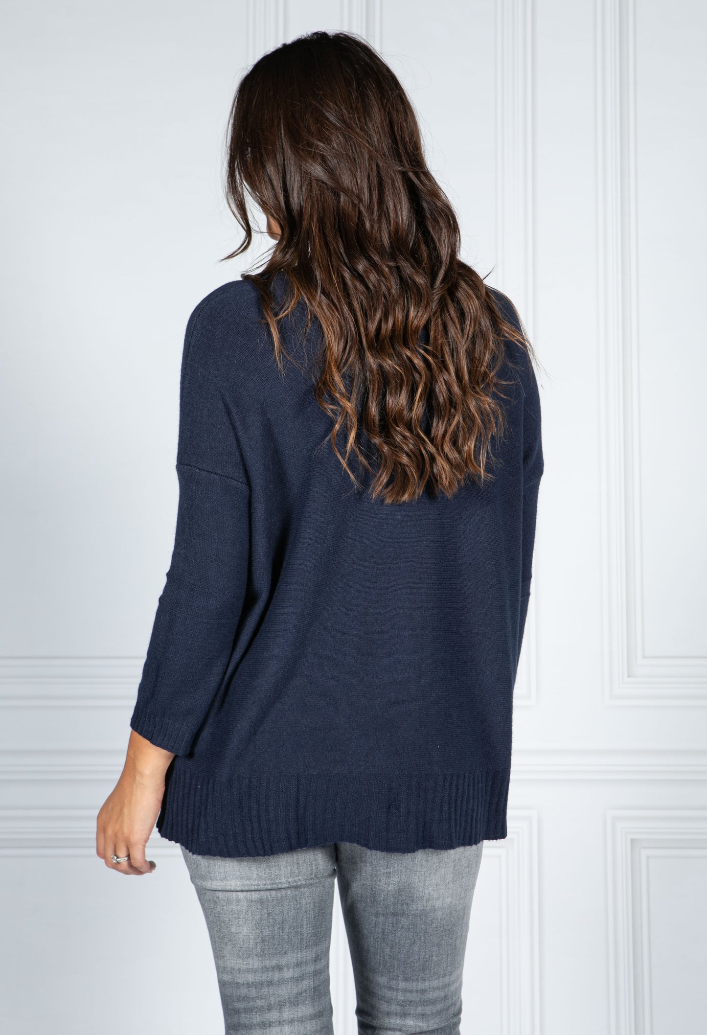 Cosy Knit Pullover in Night Sky