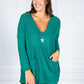 Cosy Knit Pullover in Bottle Green