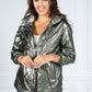 Metallic Green Rain Resistant Jacket