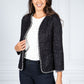 Pearl Detail Jacket in Black