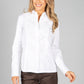 Crinkle White Blouse With Print