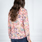 TWIST FLORAL BLOUSE IN LIGHT PINK