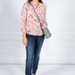 TWIST FLORAL BLOUSE IN LIGHT PINK