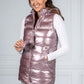 Pearlescent Padded Gilet in Galactic Purple