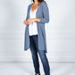 Lightweight Long Cardigan in Blue