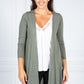 Lightweight Long Cardigan in Moss