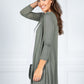 Lightweight Long Cardigan in Moss