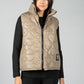 Quilted Gilet in Beige